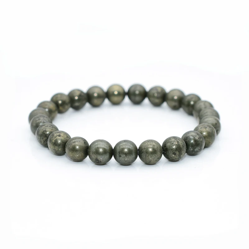 

Trade Insurance Natural Stone Beads High Grade 4/6/8/10/12MM Pyrite Stone Bracelet