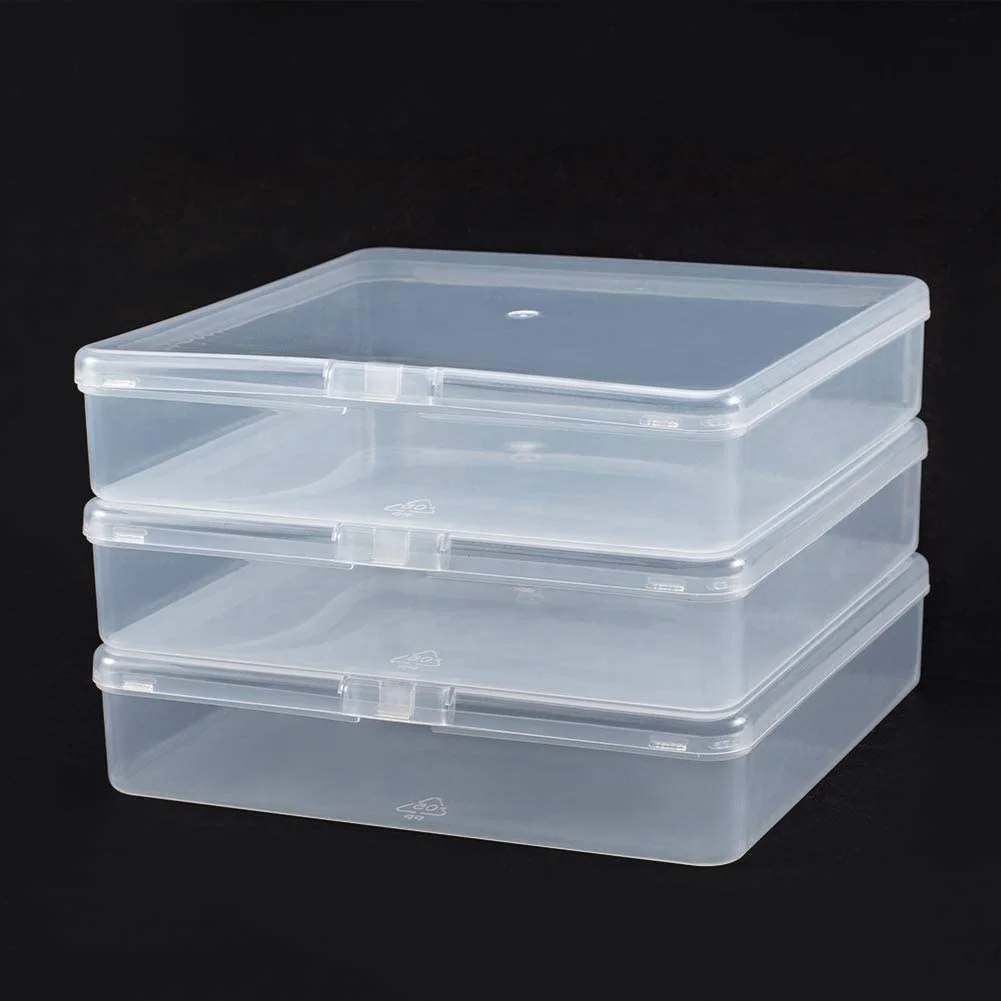 

Clear Lidded Small Plastic Box For Trifles Parts Tools Storage Box Jewelry Display Box Screw Case Beads Container, Customized