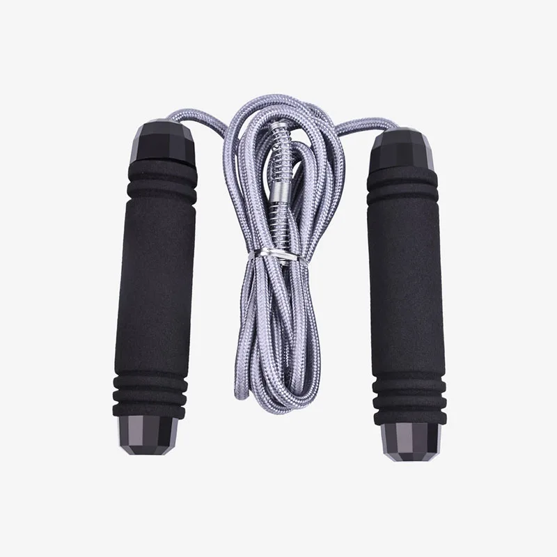 

Wholesale cheap durable weighted speed rope skipping gym PVC rope skipping adult adjustable fitness Speed Jump, Black