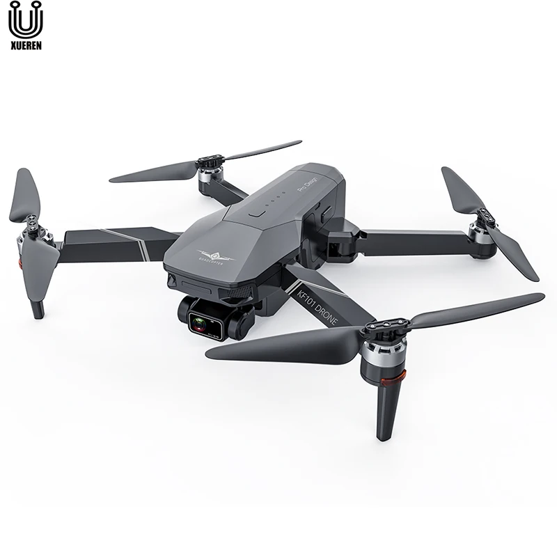 

2021 Xueren KF101 GPS 3-axis gimbal Drone 4K optical flow dual camera 5G EIS RC Quadcopter Toy For Gift, Black