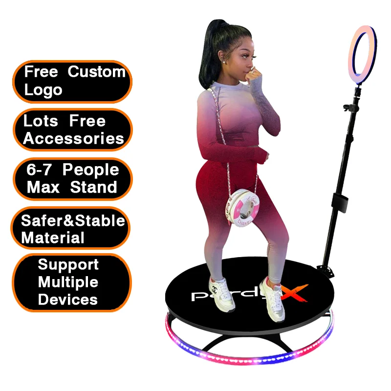 

2021 quick ship 360-photo-booth free 360 photo booth customize automatic slow motion wedding photo booth