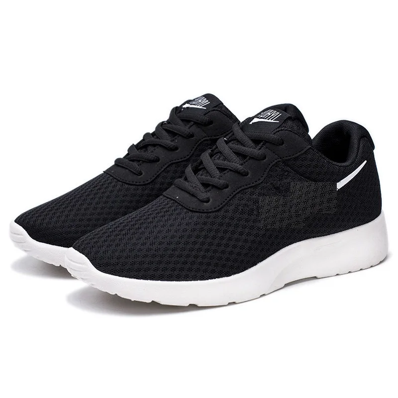 

2020 newest hot sale fashion black color mesh sealing up sport sneakers shoes for men, Customized