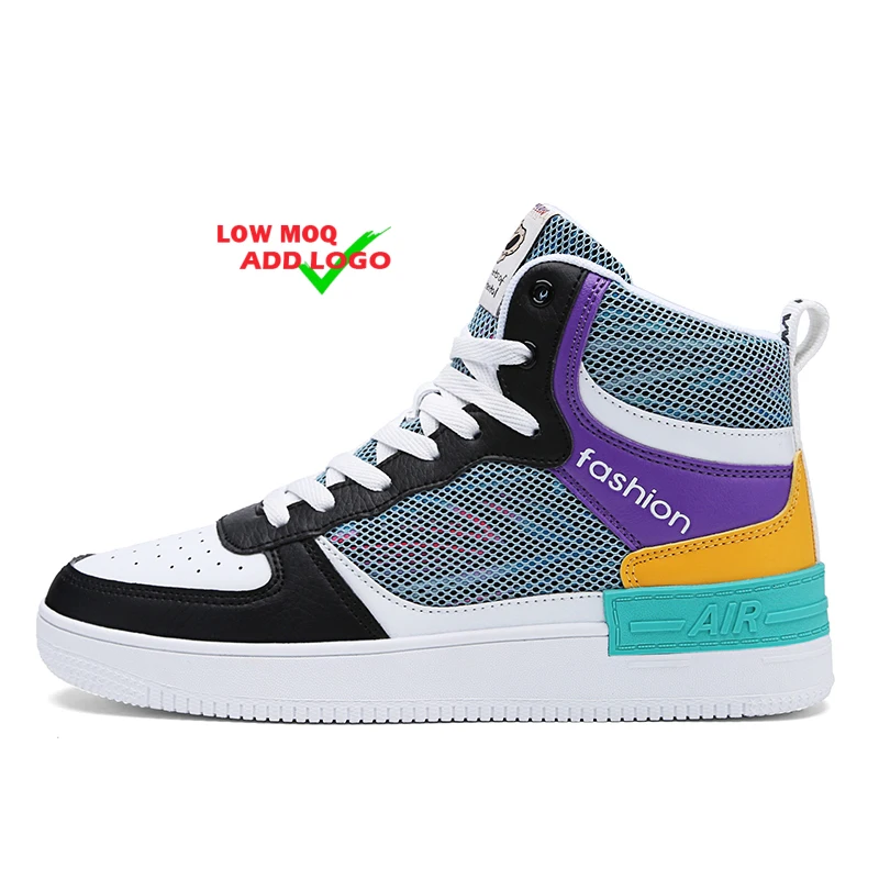 

2022 Custom Shoes With Logo High-top chaussures hommes Men Casual Skateboard Style Sport Fashion Couple Shoes Sneakers