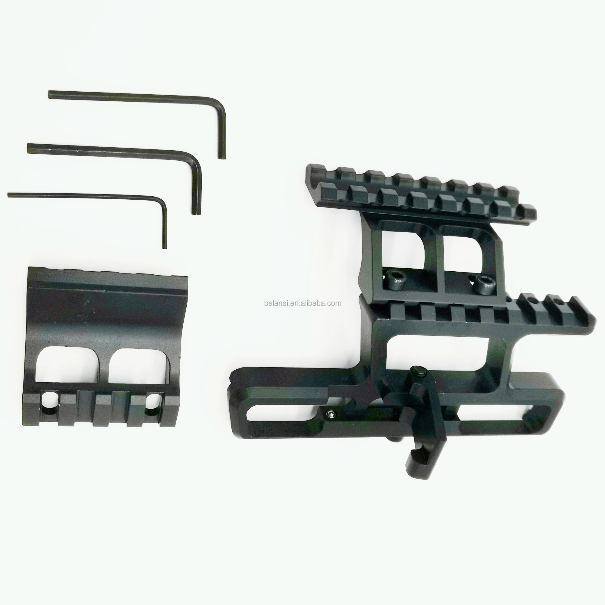 

Quick Detach Rail Scope Mount Base Picatinny ak 47 Side mount Rail Mounting For AK SIDE RAIL AK 74, Black