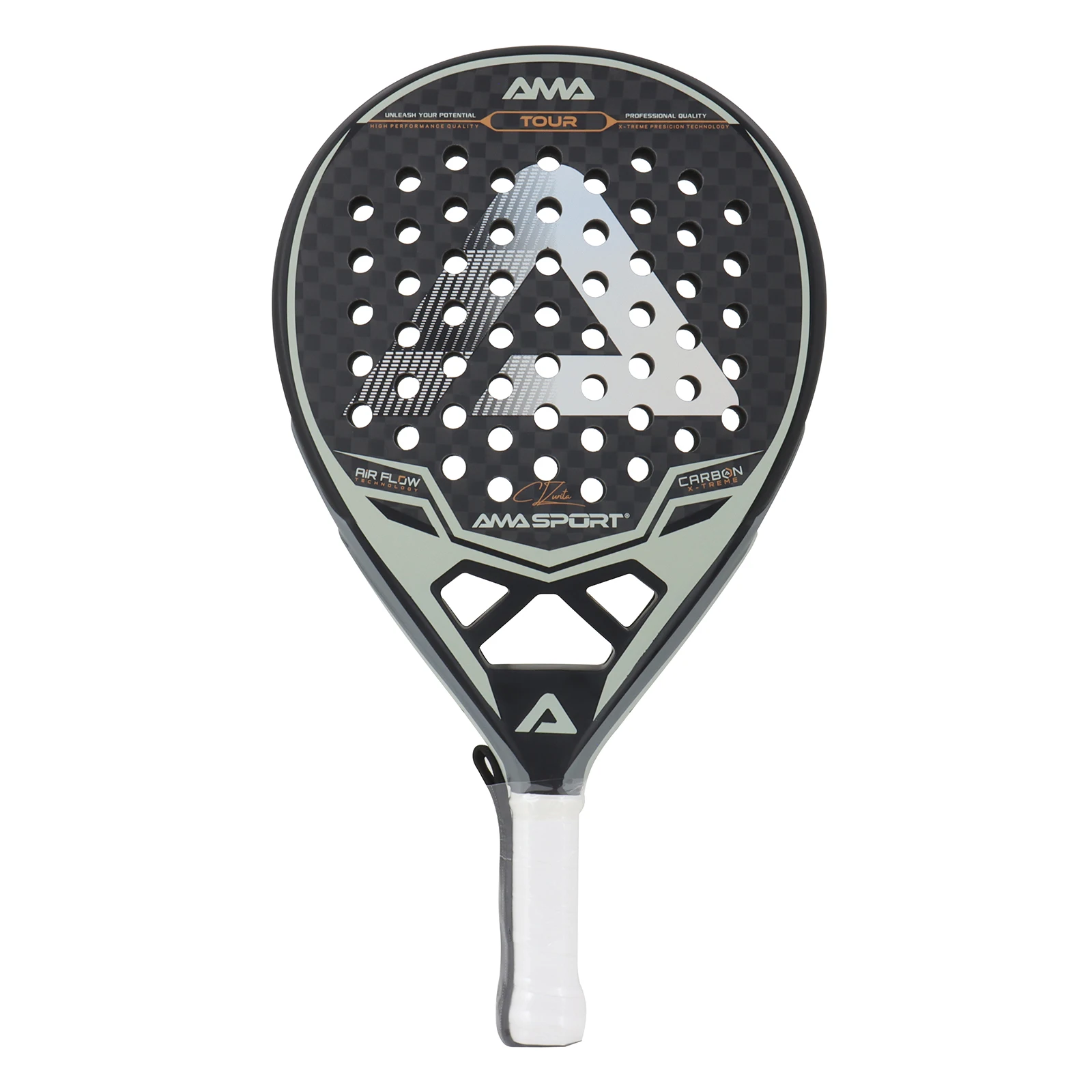 

2024 AMASPORT Professional Manufacturers Premium Quality OEM Custom12k Carbon Fiber Padel Racket