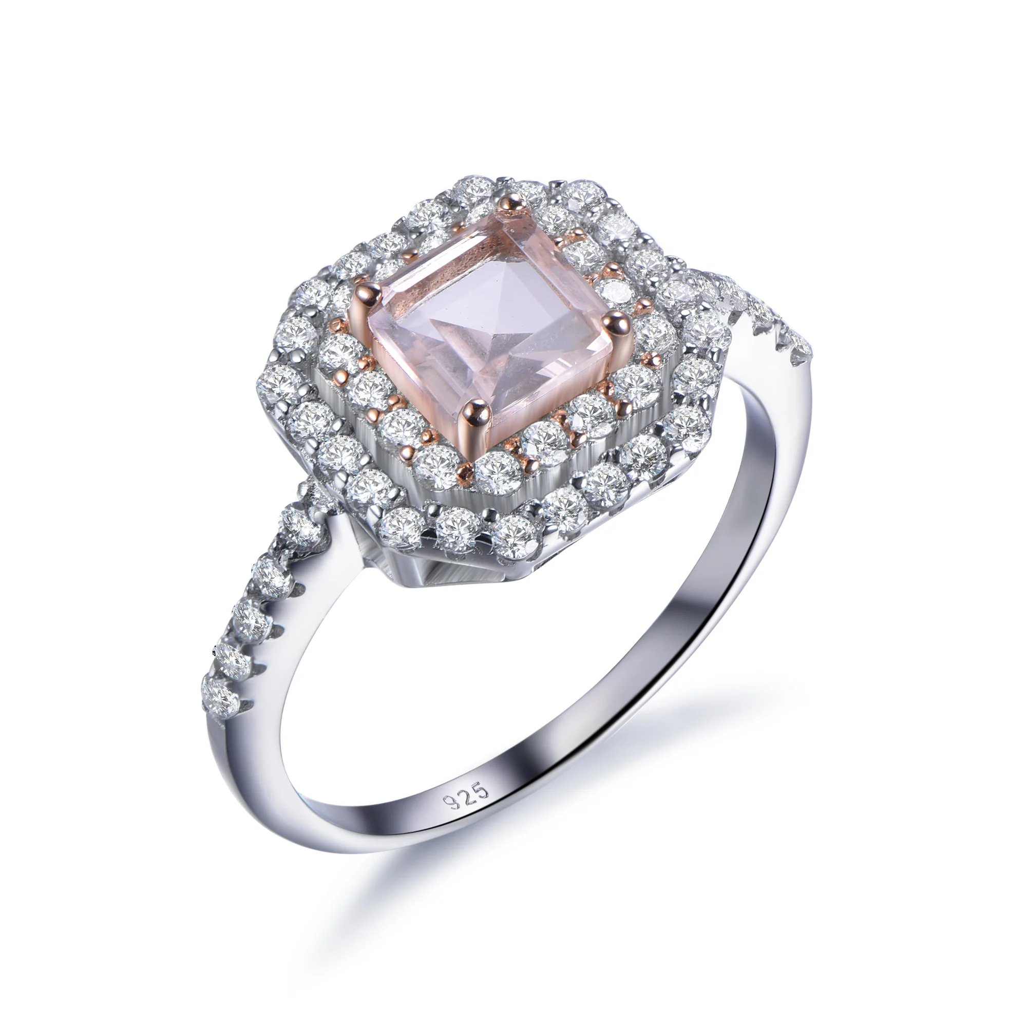 

Sterling Silver Jewelry Ring Topaz CZ diamond Ring