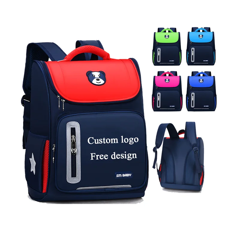 

Wholesale Custom High Quality Primary School Backpacks Waterproof School Bags For Boys And Girls, As the picture or customized