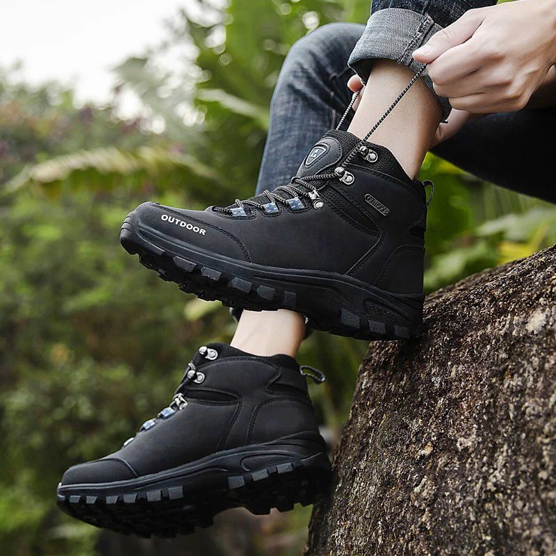 
Factory price of cross-border high-top outdoor boots warm non-slip shoes platform hiking sports 