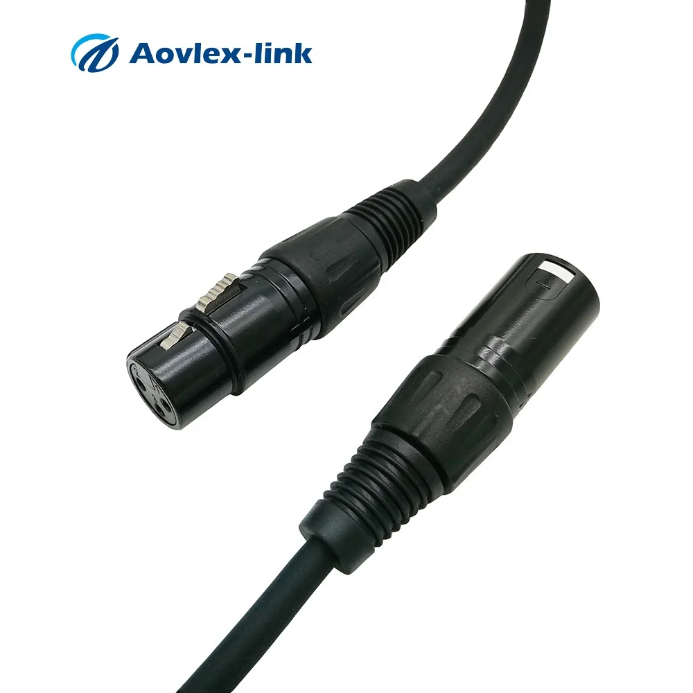 

XLR cable 3Pin male to female professional balanced Audio Microphone Cable soft Hi-Fi, Black