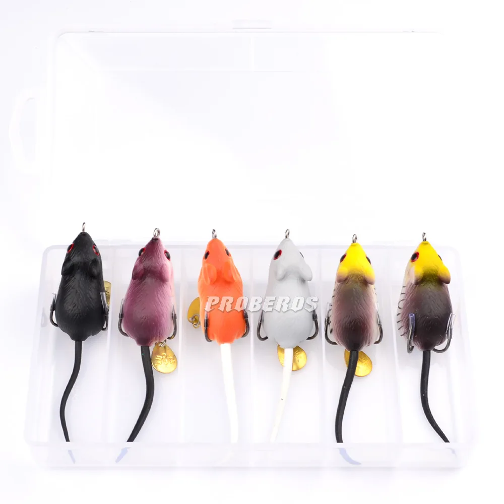 

5cm 9g Soft Frog Bait Floating Fishing Lures For Black Fish, 6colors