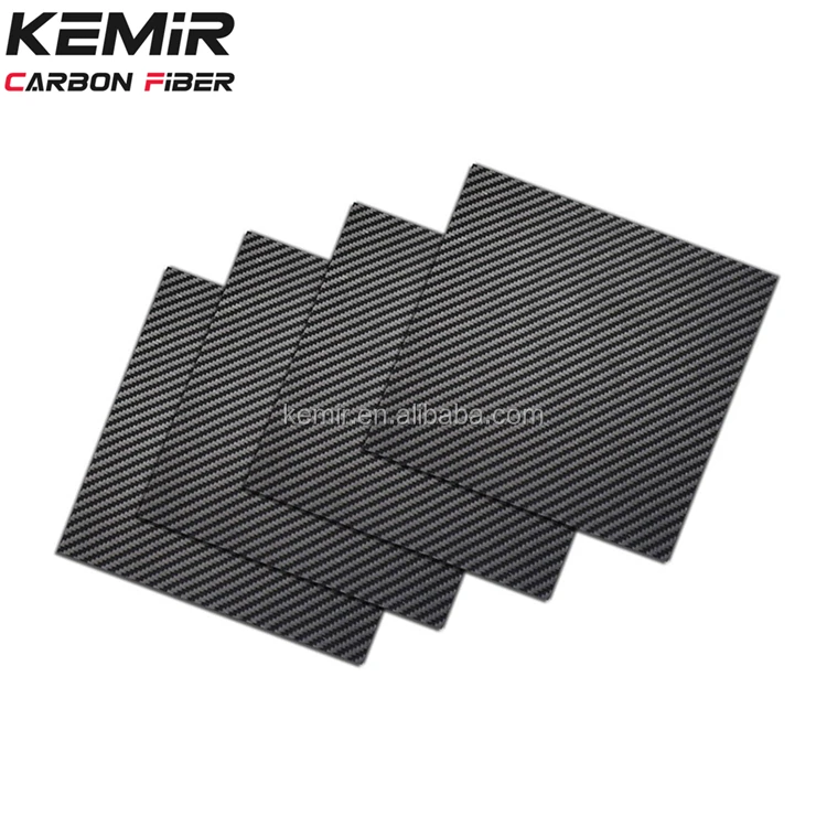 Oem Carbon Fibre Sheet Plate With Cnc Customized Thickness 0.3mm 1mm