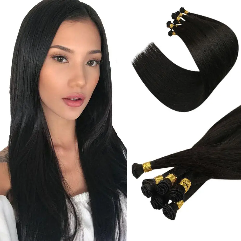 

Full Shine Hot Hair Style Time Hand Tied Weft Hair Human Hair Extensions human