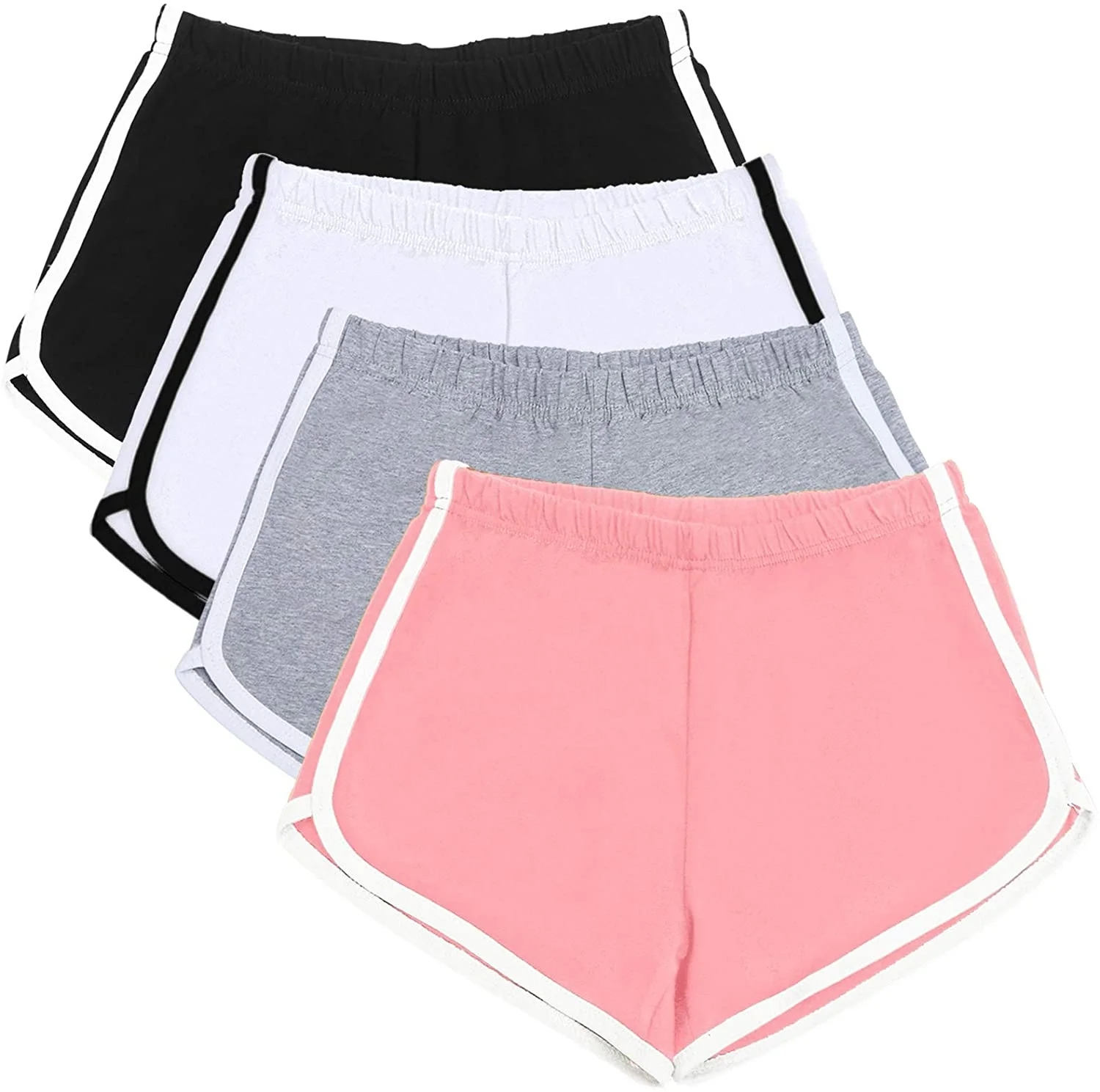 

Summer New Casual Thin Shorts Elastic Drawstring Patchwork Soft Shorts For Women