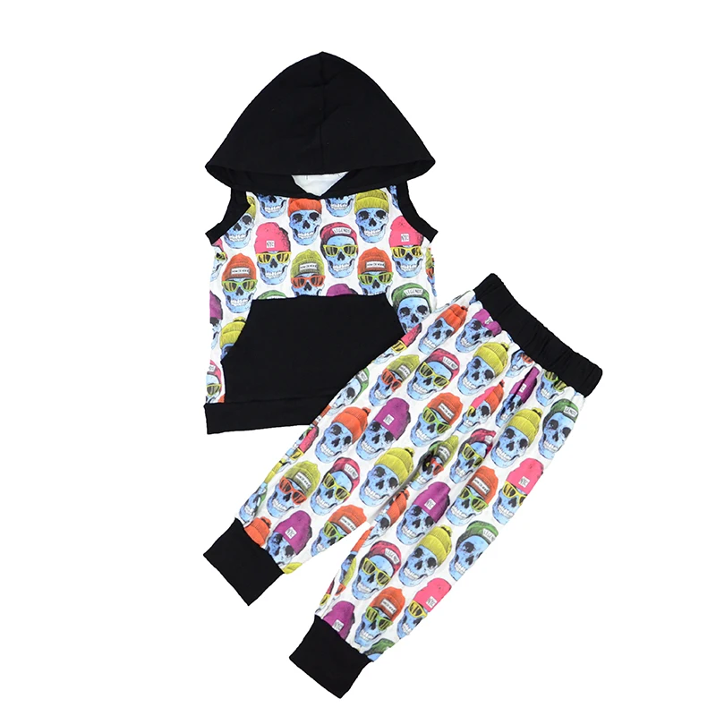 

Latest customization boy clothing set Boys' short sleeve pants suit Children's printed spring and autumn clothes Fine children