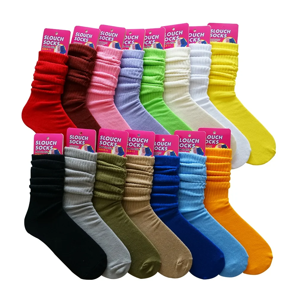 

cotton slouch socks women slouch socks, 15 colors