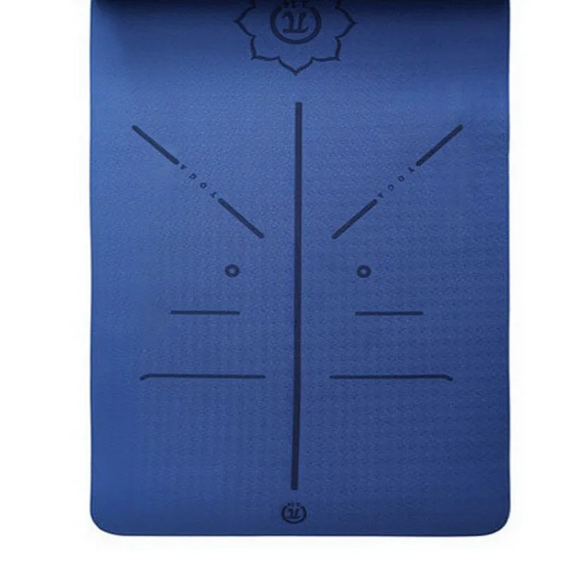 

183 61 CM 6 MM tpe wholesale new printed body aligning yoga floor mats for women, Have 5 colors