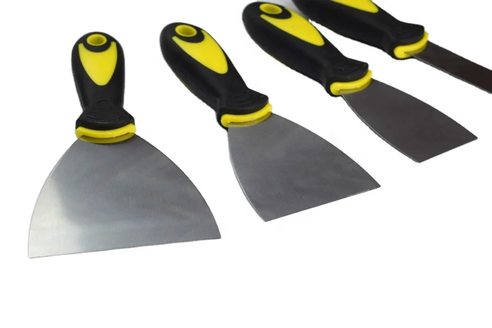 Different Size Putty Knife Scraper With Rubber Handle Paint Scraper