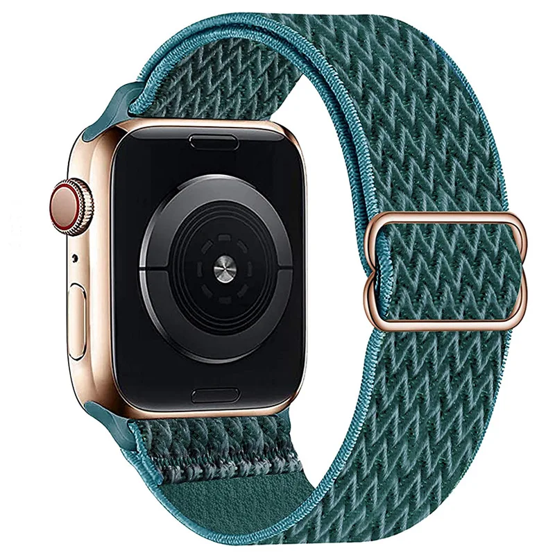 

Multiple colors suitable for Apple Watch 6 Adjustable nylon braided solo strap for all series of iWatch braided watch bands, Optional