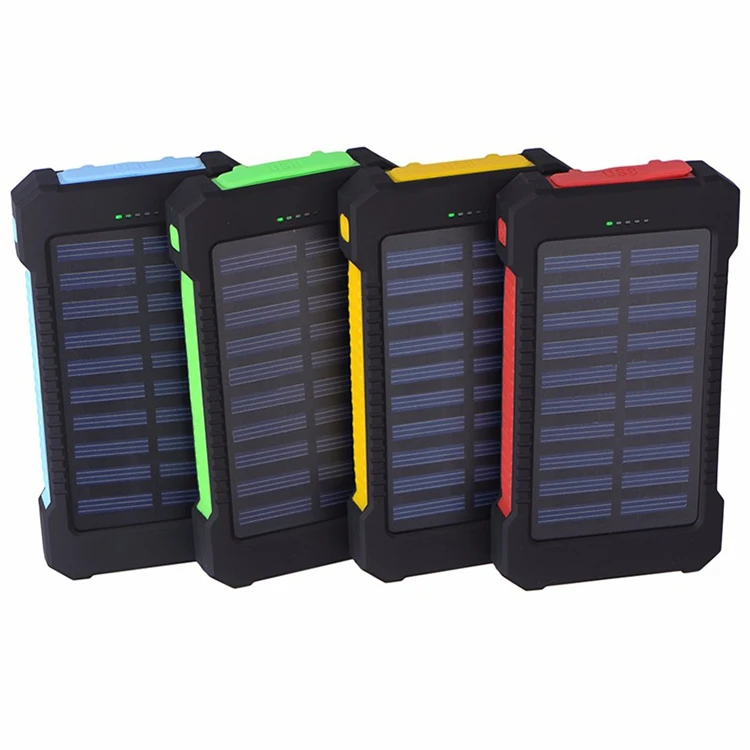 

Wholesale Solar Power Bank 80000mah 10000mah 20000MAH Customize Logo for iphone 12 13 solar power bank 5000mah, Black/red/green/yellow/blue