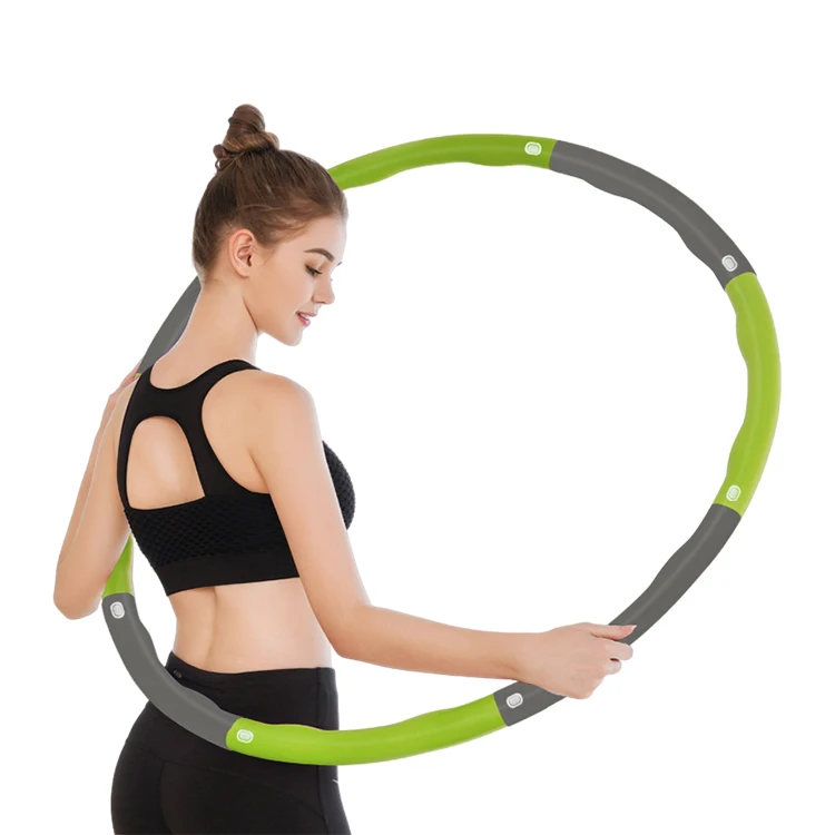 

Ring Hoops Adults Loss Hoola Fitness Infinity Smart Weighted Hula Hoops, Blue&gray , green&gray , pink&gray