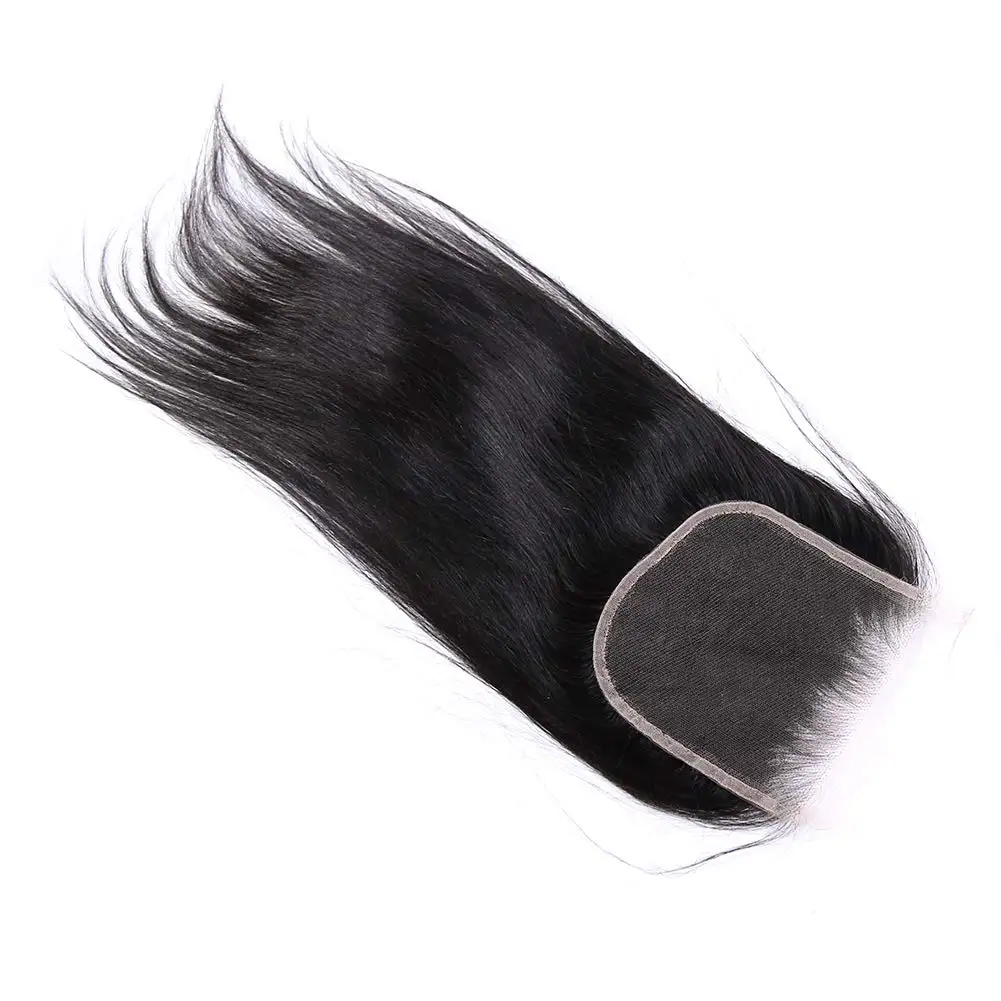 

Nobel Hair HD 5x5 Lace Closure Straight Pre Plucked Natural Hairline with Baby Hair 100% Human Hair Closure with Natural Color