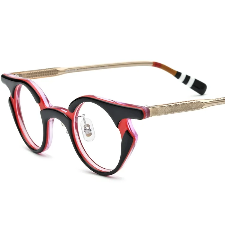 

2022 Luxury Acetate Optical Eye Glasses Frame for Men Women Vintage Retro Round Eyewear Prescription Spectacles Eyeglasses