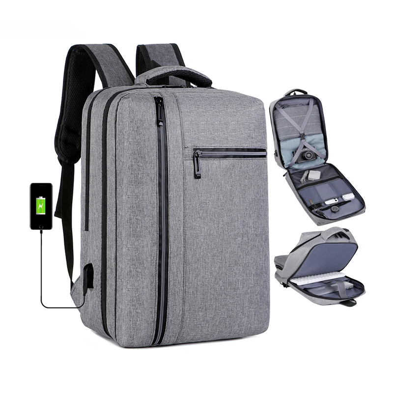 

Custom Fashionable Promotional Durable Knapsack Sac A Dos Homme Trending Travel School Bag Business USB Backpack Laptop For Men, Grey,blue,black,red or customized