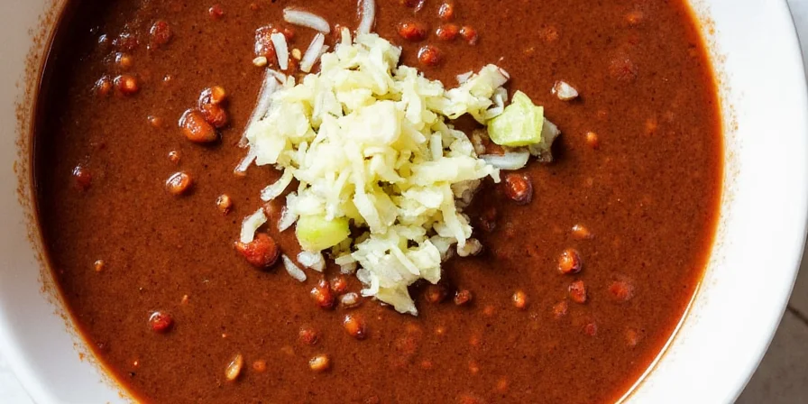 Mole ingredients spread on a table