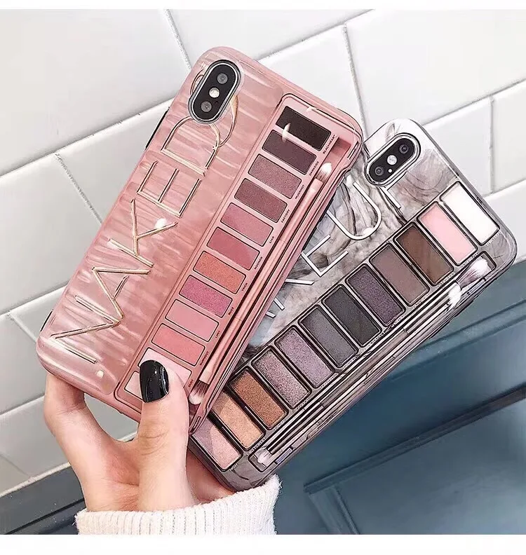 

For iphone 11 pro max Case Mobile Phone Makeup Eyeshadow Palette,For iphone xs max Makeup Phone Case, Colorful