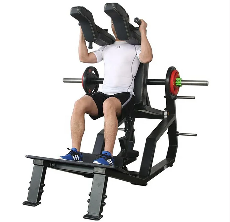Fitness Strength Training V Squat rack Equipment Plate Loaded Gym Machine
