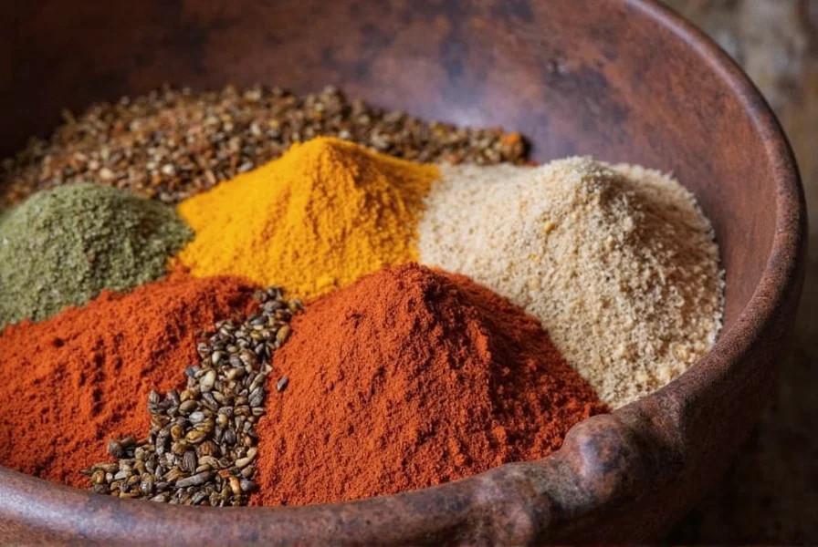 Chart showing health benefits of common spices