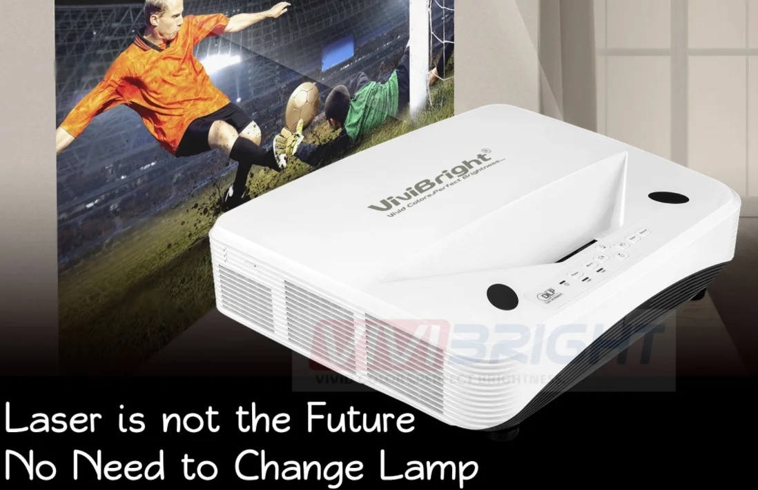 10000 Lumens Multimedia Laser Short Throw Portable Projector 4k Tv