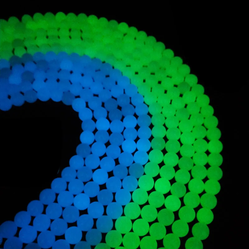 

DIY Jewelry Accessories Luminous Glass Loose Beads Semi-finished For DIY Beaded Bracelet Necklace Wholesale, Multi color