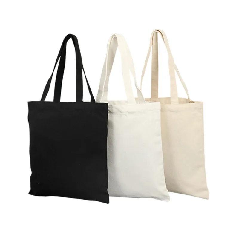 

Colorful Blank pattern Canvas Shopping Bags Eco Reusable Foldable Shoulder Bag Handbag Tote Cotton Tote Bag Wholesale Custom log, Customized color