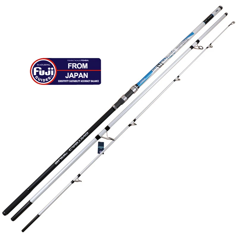 

Bait lure weight 100-250g FUJI KW Large Hole Rings 8000g Load Carbon Fiber Surf Casting Fishing Rod