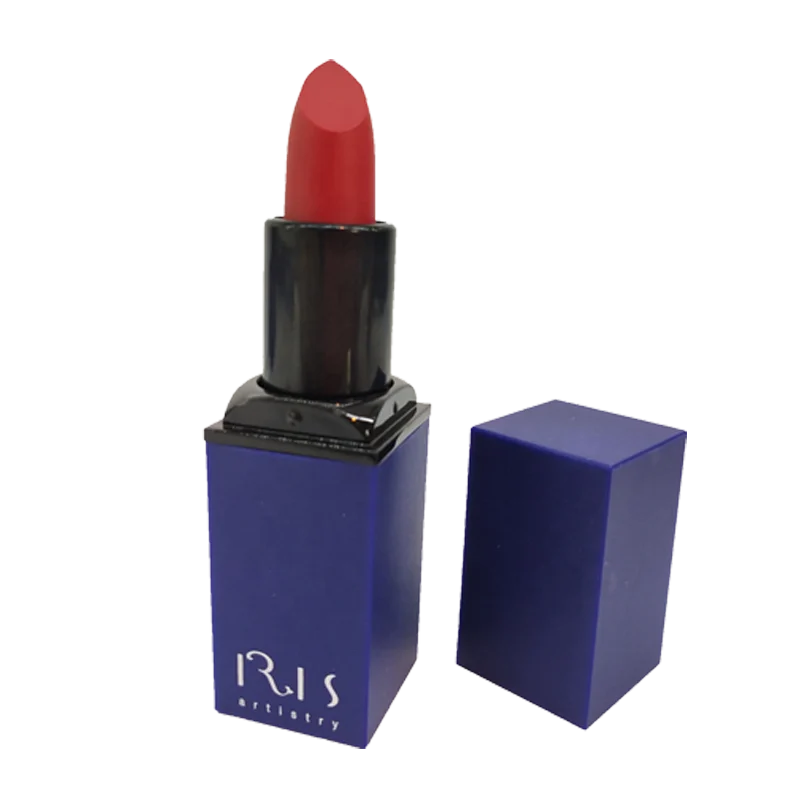 

Blue square tube Private Label Long Lasting Smooth Vegan Cosmetic Waterproof Matte Lipstick, 5 colors