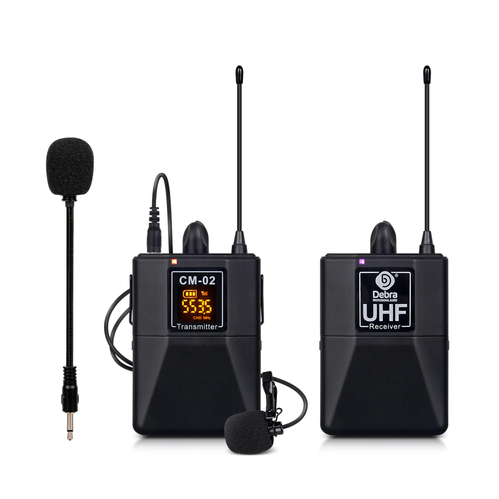 

CM-01Single Channel UHF Wireless Lavalier&Short Handheld Microphone With DSLR camera Smartphone recording Interview Live Steam