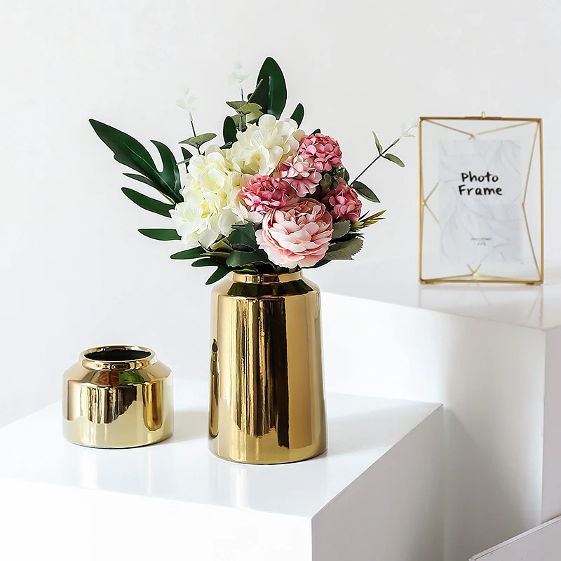 

chinese modern ceramic vases vases ceramic porcelain ceramic flower vase, Gold