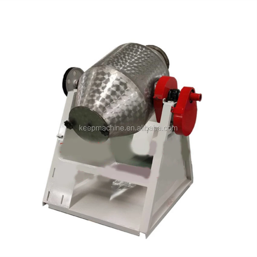 Stainless Steel Powder Drum Mixer For Plastic Herbal Powder W Cone