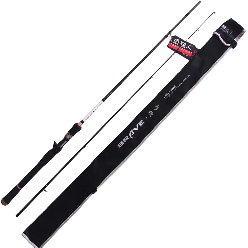 

LUTAC High Carbon Fishing Rod Casting 2 Sections Fresh water Trolling Isca Seabass Senuelos Fischen Rod