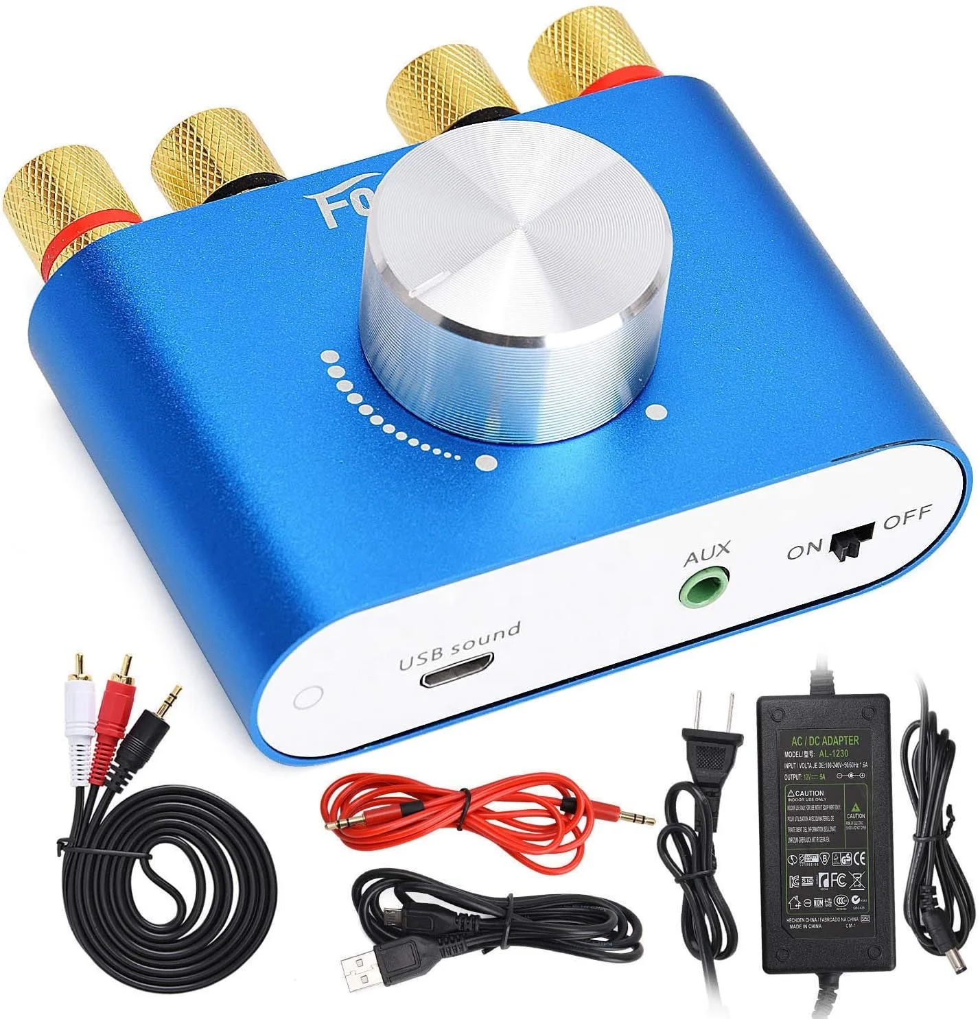 

F900 Mini Blue tooth Power Audio Amplifier, BT 5.0 Stereo Hi-Fi Digital amplifier blue tooth
