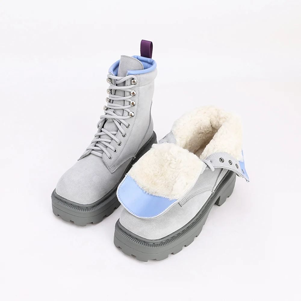 

Customized Waterproof Keep Warm Snow Boots Women Leather Fashion Custom Winter Snow Boots