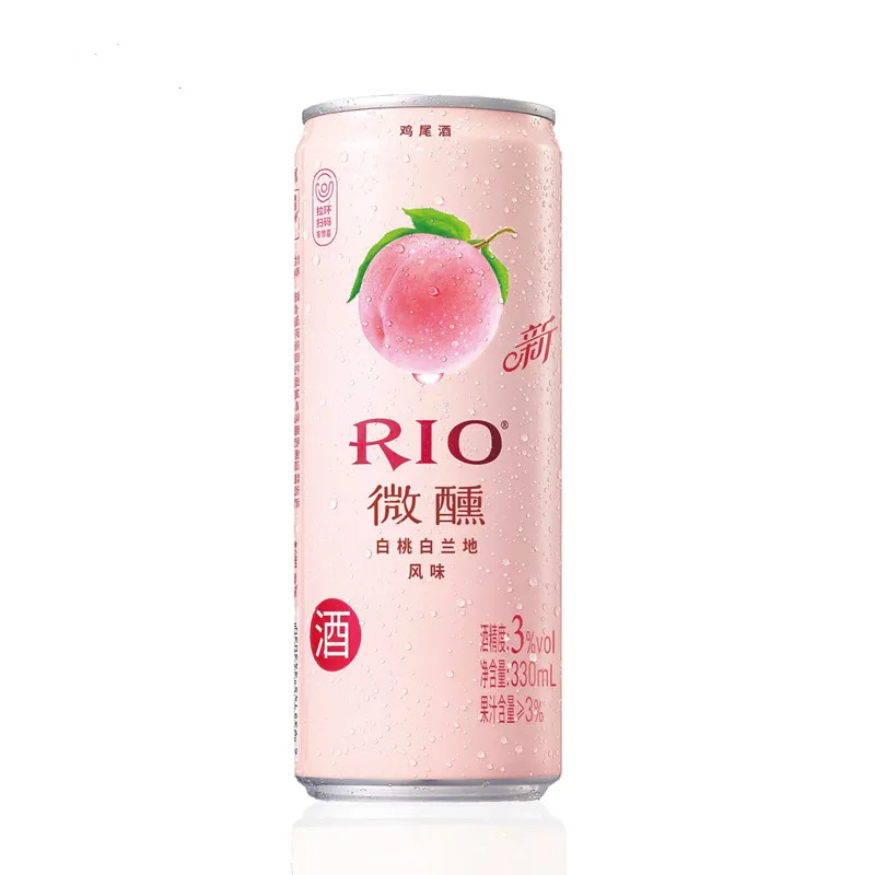 
Rio tinned peach light brandy premix fruit flavor drink kinds flavor disposable cocktail gift set  (1600119027653)