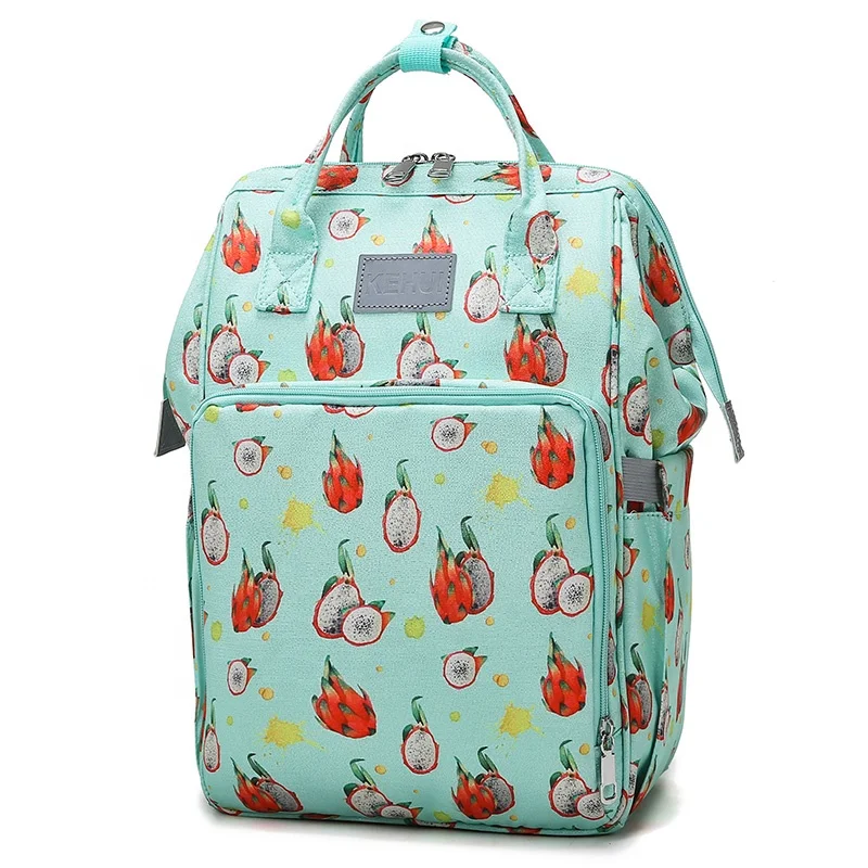 

New design full print waterproof travel multifunction mummy mother backpack diaper bags for mommy