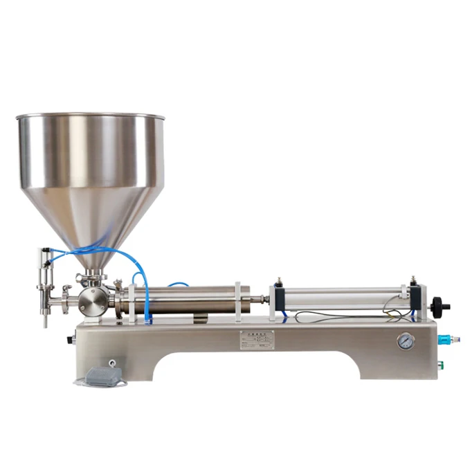 
One Head Honey Filling Machine 100~5000ml Horizontal single head honey stick cream vaporizer pen oil filling machine 