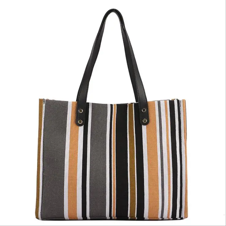 

Eco-friendly Large Capacity Solid Color Reusable Custom Made Shopping Canvas Tote Bag