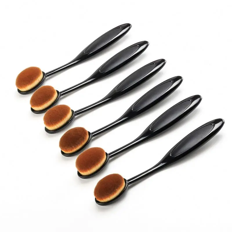

Factory Black Professional Cheap Makeup Blush Toothbrush type makeup Brush For Women Cosmetic Promotion Gift