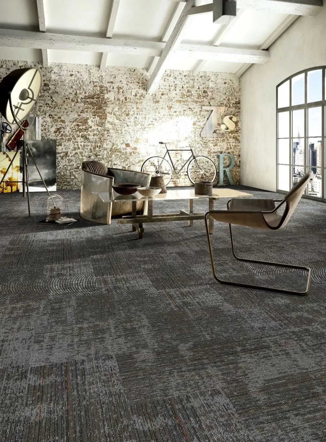 Various Style Of Fireresistant Carpet Tiles With Easy Installation