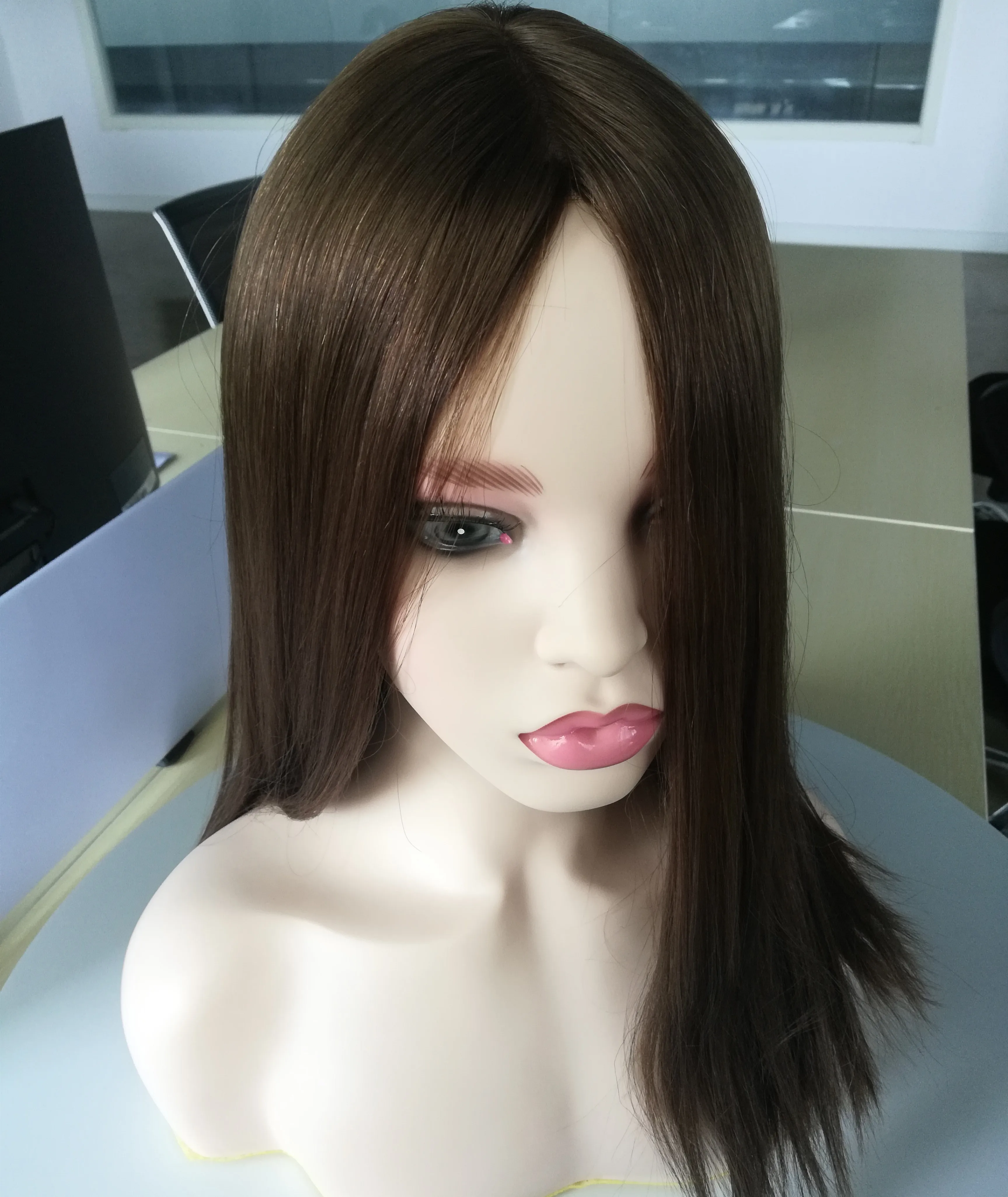 

Factory Direct High Quality Soft Virgin Human Hair Sheitel Jewish Wig Kosher Wigs
