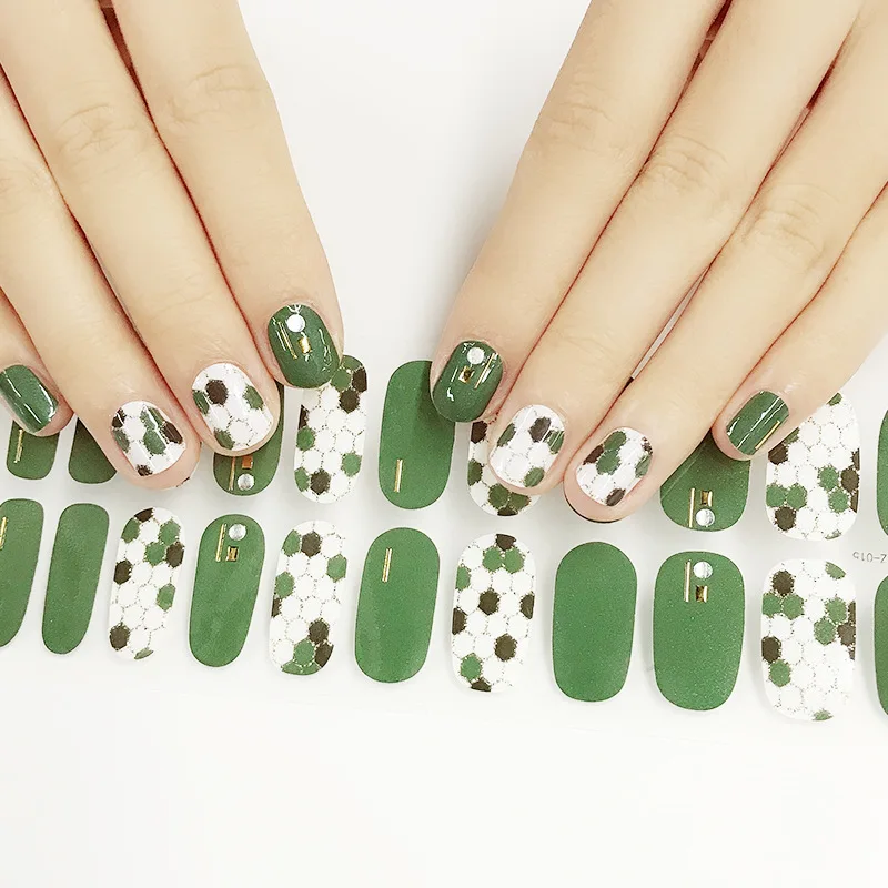 

Nail Art Manicure Decoration Decals Deluxe Nail Wraps, 14 colors